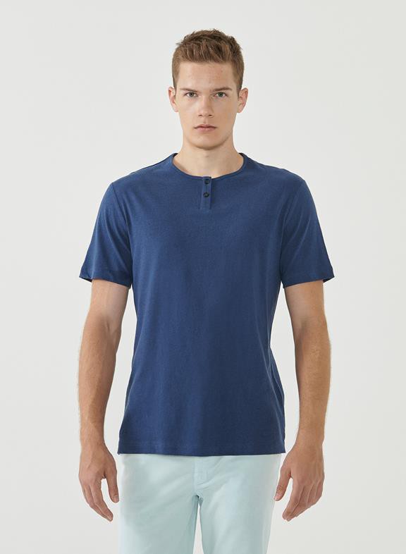 Henley T-Shirt Navy from Shop Like You Give a Damn