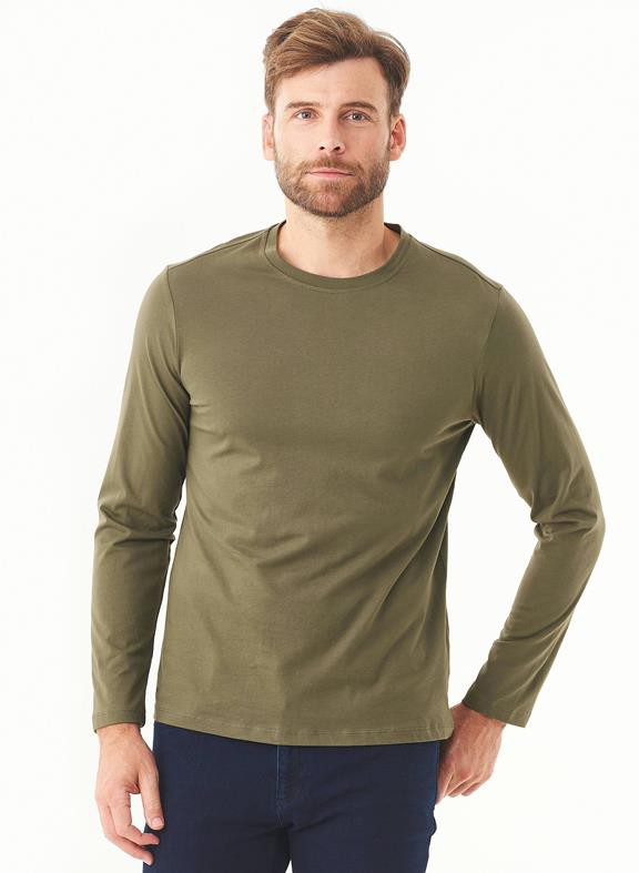 Longsleeve T-Shirt Olive from Shop Like You Give a Damn