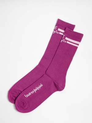 2-Pack Sock Yellow & Purple from Shop Like You Give a Damn
