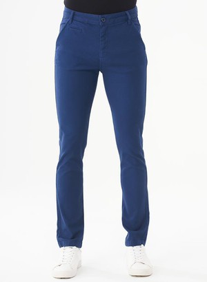 Skinny Chino Pants Navy Blue from Shop Like You Give a Damn
