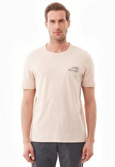 T-Shirt With Wagon Print Birch Brown via Shop Like You Give a Damn