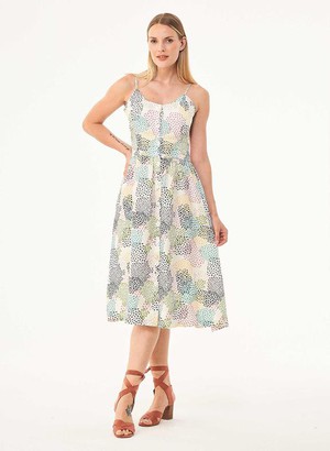 Spaghetti Strap Dress Dots Multicolour from Shop Like You Give a Damn