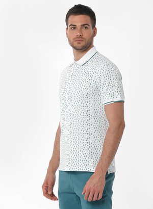 Polo Print White from Shop Like You Give a Damn