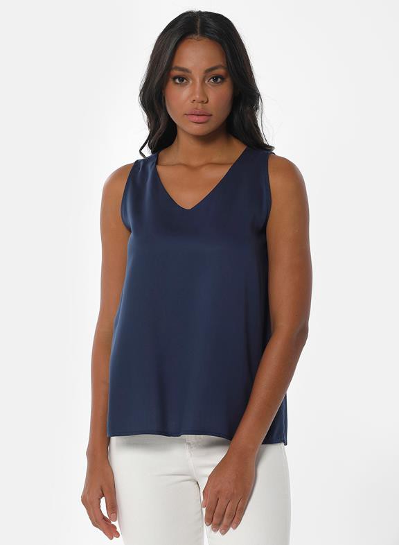 Sleeveless Top Navy from Shop Like You Give a Damn