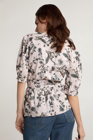 Blouse Lillmor Tropic Cheetah Light Pink from Shop Like You Give a Damn