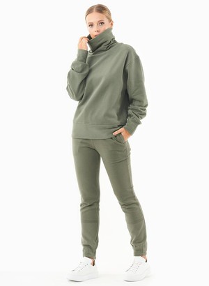 Sweater Turtleneck Organic Cotton Olive from Shop Like You Give a Damn