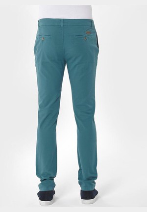 Chino Pants Slim Petrol Green from Shop Like You Give a Damn