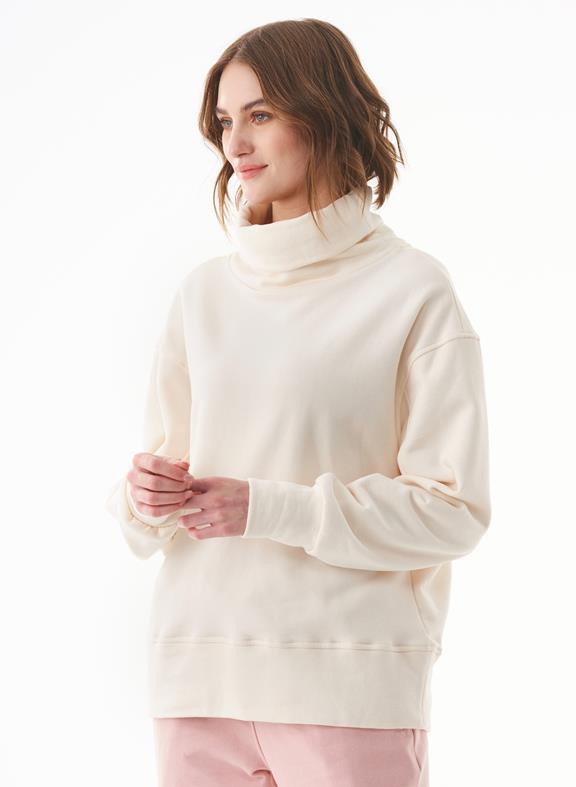 Sweater Turtleneck Organic Cotton Off-White from Shop Like You Give a Damn