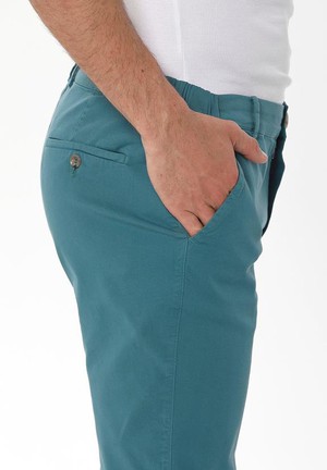 Chino Pants Petrol Green from Shop Like You Give a Damn