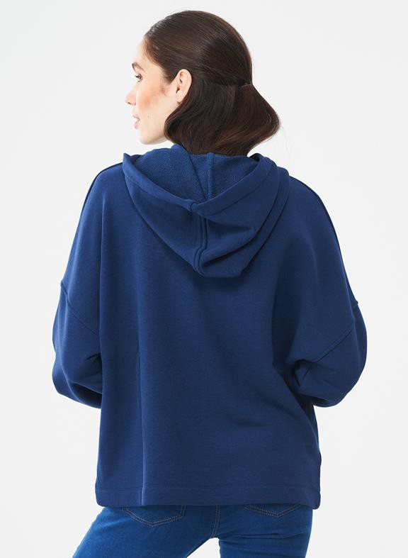 Zipped Sweats Bishop Sleeves Dark Blue from Shop Like You Give a Damn