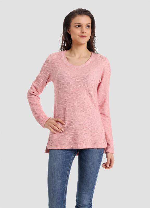 Long Sleeve Top Organic Cotton Pink from Shop Like You Give a Damn