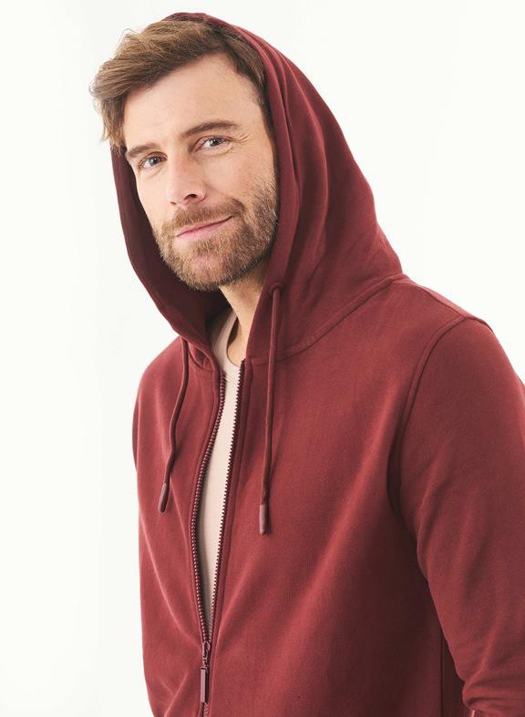 Sweat Jacket Soft Touch Bordeaux from Shop Like You Give a Damn