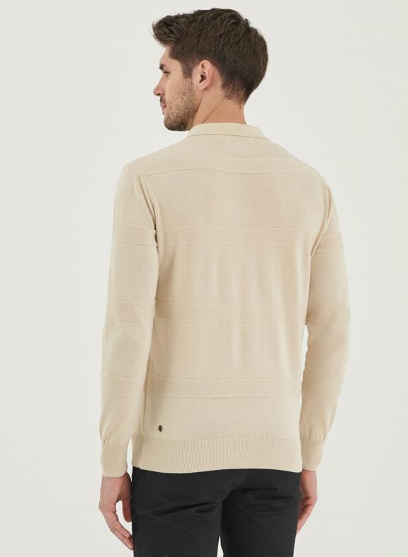 Polo Long Sleeves Organic Cotton Cream from Shop Like You Give a Damn