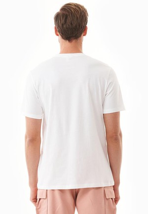 T-Shirt With Bike Print Off White from Shop Like You Give a Damn