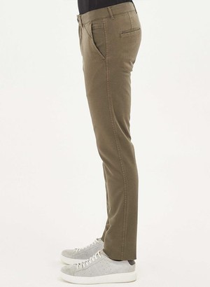 Trousers Stretch Khaki from Shop Like You Give a Damn