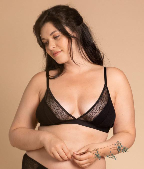 Bralette Savannah Black from Shop Like You Give a Damn