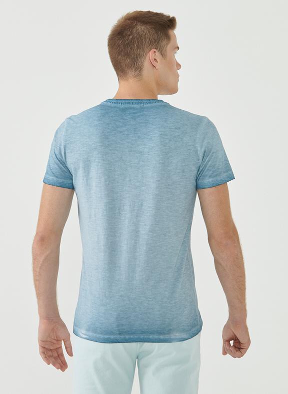 T-Shirt Owl Print Blue from Shop Like You Give a Damn