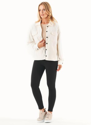 Shirt Jacket Organic Cotton Blend White from Shop Like You Give a Damn