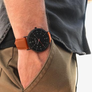 Moderno Watch All Black & Cognac from Shop Like You Give a Damn