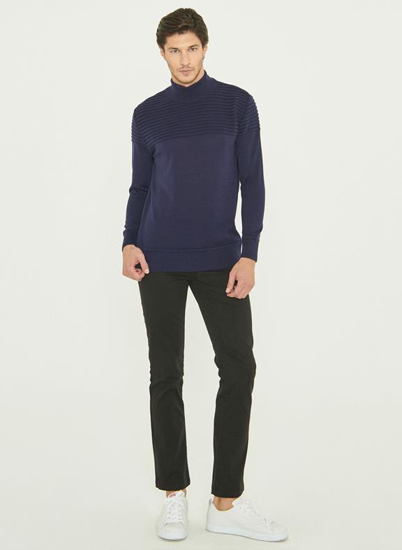 Turtleneck Sweater Dark Blue from Shop Like You Give a Damn