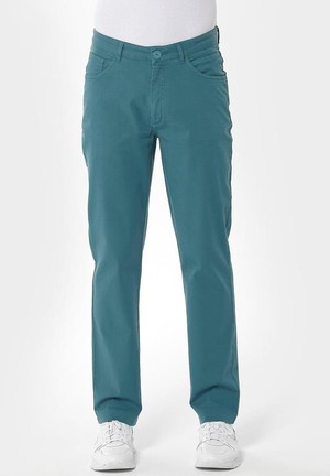 Pants Five Pocket Petrol Green from Shop Like You Give a Damn