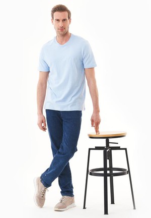 T-Shirt Basic Powder Blue from Shop Like You Give a Damn