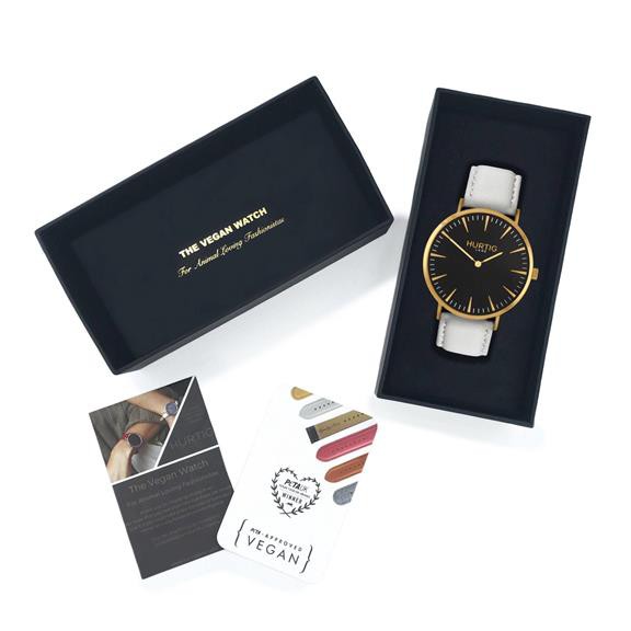 Mykonos Watch Gold, Black & Cloud from Shop Like You Give a Damn