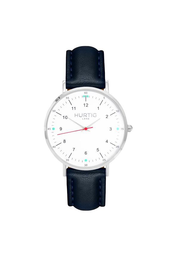 Moderno Watch Silver, White & Midnight Blue from Shop Like You Give a Damn