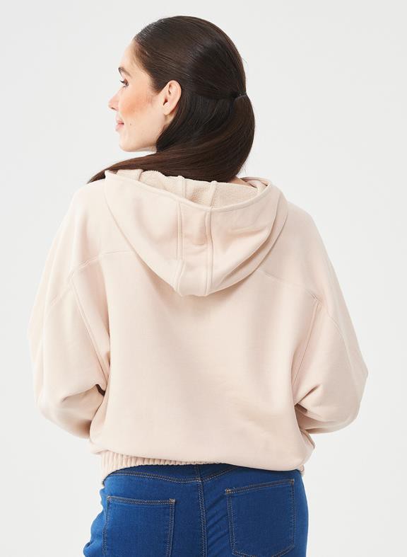 Hoodie Buttons Stone Beige from Shop Like You Give a Damn