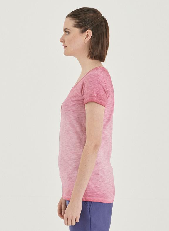 T-Shirt Organic Cotton Print Pink from Shop Like You Give a Damn T-Shirt Organic Cotton Print Pink from Shop Like You Give a Damn