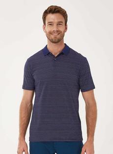 Striped Polo Shirt Navy via Shop Like You Give a Damn