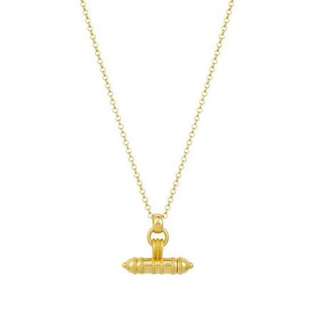 Necklace Amulet Secret T-Bar Gold Vermeil from Shop Like You Give a Damn