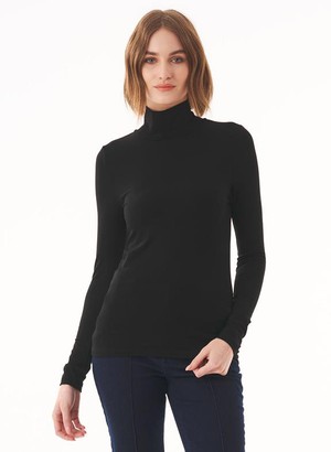 Long Sleeve Turtleneck Top Black from Shop Like You Give a Damn