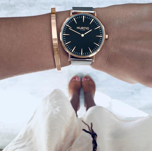 Watch Lorelai Stainless Steel Rose Gold, Black & Silver from Shop Like You Give a Damn