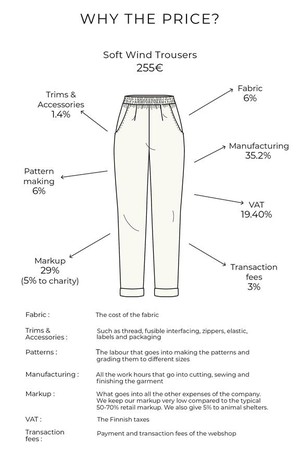 Trousers Soft Wind White from Shop Like You Give a Damn