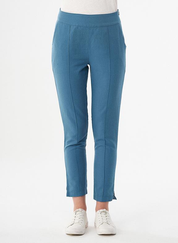 Pants Linen Mix Blue from Shop Like You Give a Damn