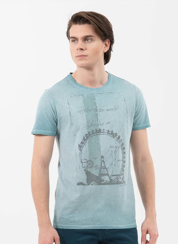 T-Shirt Ferris Wheel Blue from Shop Like You Give a Damn