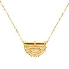 Necklace Half Moon Pendant Gold Plated via Shop Like You Give a Damn