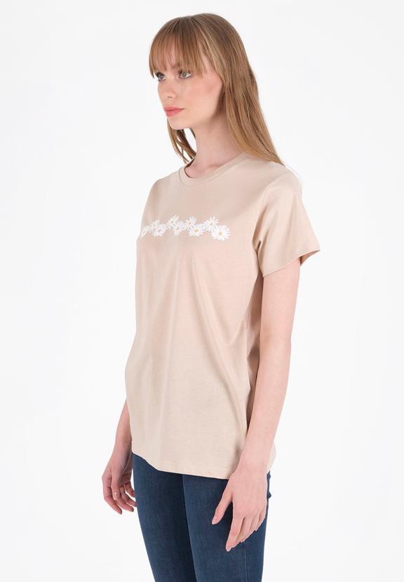 T-Shirt With Print Beige from Shop Like You Give a Damn