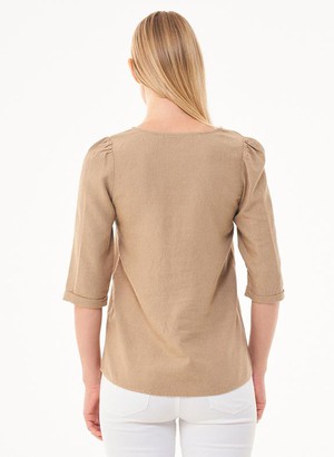 Top Ecovero Linen Beige from Shop Like You Give a Damn