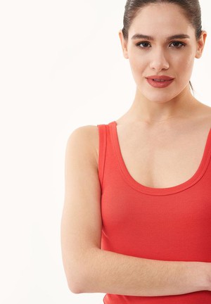 Tank Top Rib Dusty Red from Shop Like You Give a Damn