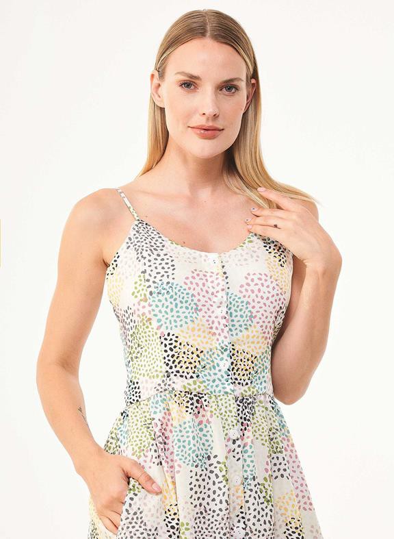 Spaghetti Strap Dress Dots Multicolour from Shop Like You Give a Damn