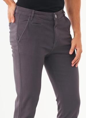 Skinny Chino Pants Dark Grey from Shop Like You Give a Damn