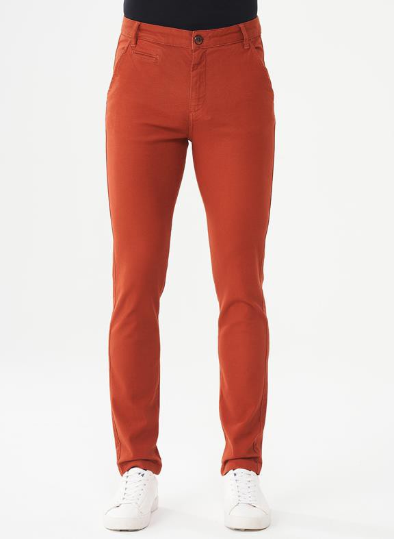 Skinny Chino Pants Ginger Brown from Shop Like You Give a Damn