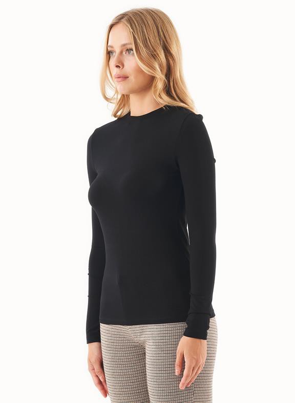 Top Long Sleeves Ecovero Black from Shop Like You Give a Damn