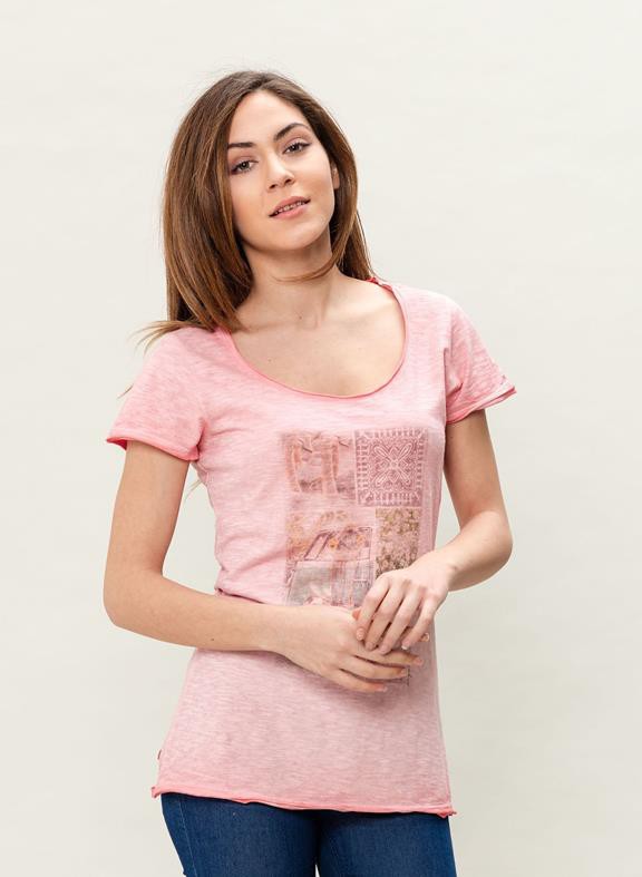 T-Shirt Print Pink from Shop Like You Give a Damn