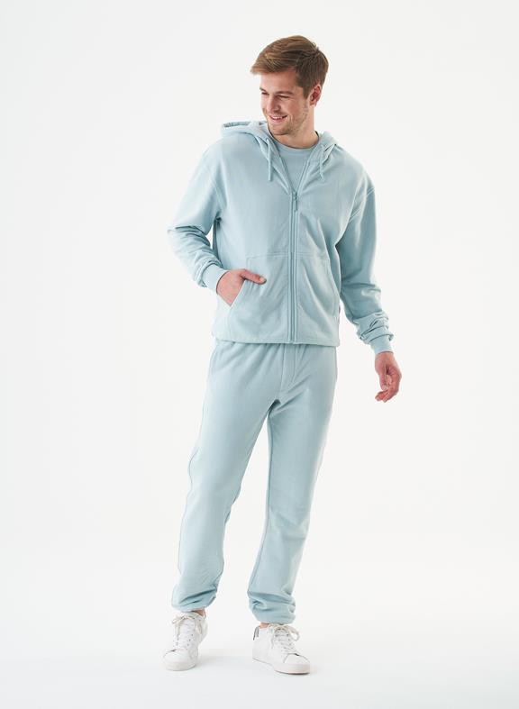 Unisex Zip Up Hoodie Junda Mint Blue from Shop Like You Give a Damn