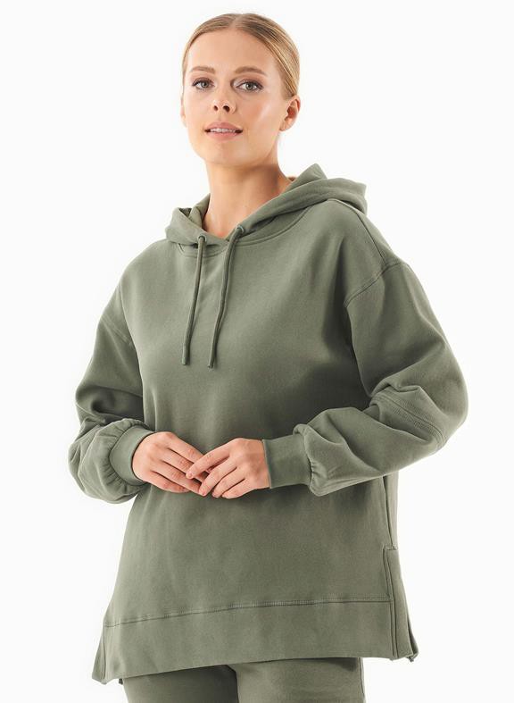 Sweat Hoodie Organic Cotton Mid Olive from Shop Like You Give a Damn