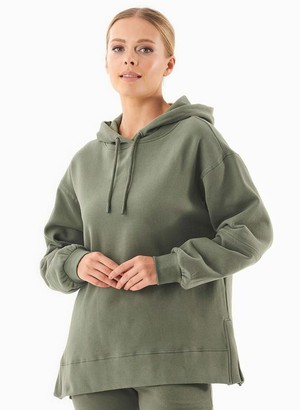 Sweat Hoodie Organic Cotton Mid Olive from Shop Like You Give a Damn