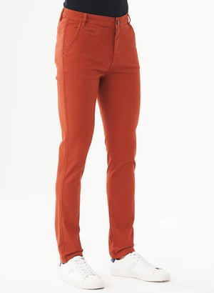 Skinny Chino Pants Ginger Brown from Shop Like You Give a Damn